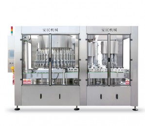 Fully automatic intelligent filling, capping and sealing machine